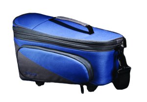 RACKTIME Gepäckträgertasche Talis Plus trunk bag  Befestigung: Snapit | berry blue / stone grau