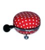 BASIL Ding-Dong Glocke Polkadot rot / weiße Dots | Motiv: Punkte | Durchmesser: 80 mm