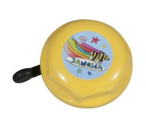 BIKE FASHION Kinder-Glocke Janosch Tigerente farblich sortiert | Motiv: Janosch Tigerente | Durchmesser: 57 mm