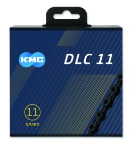 KMC Fahrrad Kette DLC11 Kompatibilität: 11-fach | SB-Verpackung | schwarz | 118 Glieder