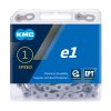 KMC E-Bike Kette e1 Narrow EPT Kompatibilität: Nabenschaltung | SB-Verpackung | silber | 110 Glieder