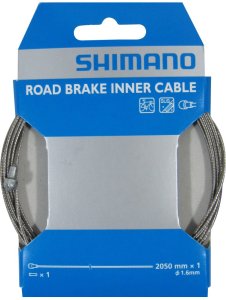 SHIMANO Bremsinnenzug Rennrad Edelstahl Länge Innenzug: 2050 mm | Materialeigenschaft: Edelstahl | Birnennippel