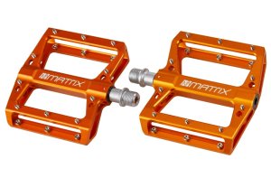 MATRIX Plattformpedal PE81 Gewinde: 9/16 Zoll | gedichtetes Industrielager | orange | SB-Verpackung