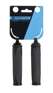 MATRIX Lenkergriff G4 Dual Density Länge: 130/130 mm | schwarz / grau | Rubber | Ausführung: lang/lang | SB-Verpackung