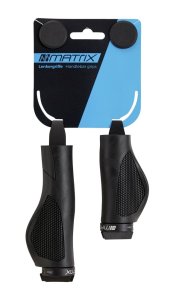 MATRIX Lenkergriff G51 Dual Density Comfort Länge: 130/90 mm | schwarz | Rubber | Ausführung: lang/kurz | SB-Verpackung