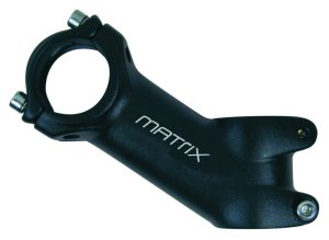 MATRIX Ahead-Vorbau ST15 Alu High Angle Lenkerklemmdurchmesser: 31,8 mm | Montageverpackung | schwarz-matt