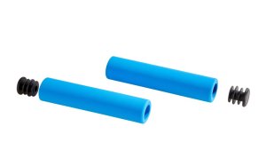 MATRIX Lenkergriff G63 Silikon Länge: 130/130 mm | blau | Silikon | Ausführung: lang/lang | SB-Verpackung