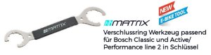 MATRIX Werkzeug Innenlager für Bosch E-bike Für Bosch Classic, Active und Performance Line | schwarz / silber