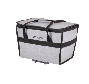 MATRIX Gepäckträgertasche inkl. Snapit-Adapter Befestigung: Snapit | grau / schwarz | Für Racktime-Gepäckträger