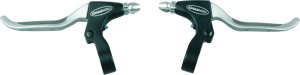 MATRIX Bremsgriff BL4 Comfort Anbau: Paar (links/rechts) | schwarz / silber | SB-Verpackung