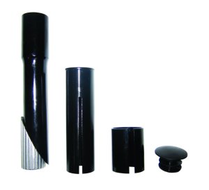 ERGOTEC Adapter-Set Ahead-Vorbau schwarz | Durchmesser: 22,2 / 25,4, Ahead: 25,4 /28,6 mm | für Ahead-Vorbau 25,4/28,6 mm