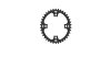 ESJOT Kettenblatt für Bosch Gen 1, Gen 3 + Gen 4 42 Zähne | schwarz | Lochkreis: 104 mm | Ausführung: 1/2 x 1/8 flach | Für Bosch Generation 1, 3 und 4
