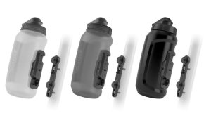 FIDLOCK Trinkflaschen Set TWIST compact inkl. bike base Inhalt: 750 ml | transparent weiß
