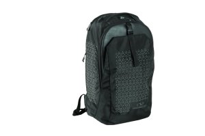 NORCO Einzeltasche Cullham mit Rucksackfunktion Befestigung: Haken | schwarz mit Reflex-Dekor | Für Klickfix