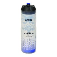 ZÉFAL Flaschenhalter Mount / Thermo Trinkflasche Arctica Inhalt: 750 ml | silber / blau