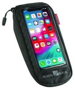 KLICKFIX Smartphonetasche Comfort S Maße: 9,5 x 4,5 x 20 cm | Smartphones bis max. 7,5 x 15 cm | schwarz
