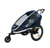 HAMAX Kinderanhänger Outback One Ausführung: 1 Kind | Marineblau / Weiß