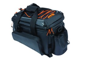BASIL Gepäckträgertasche Miles Trunkbag XL Pro schwarz orange | Für MIK | Größe: XL