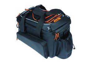 BASIL Gepäckträgertasche Miles Trunkbag XL Pro MIK Befestigung: MIK | schwarz orange | Für MIK | Größe: XL