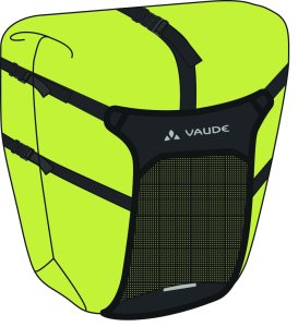 VAUDE HR-Tasche Trailcargo  Befestigung: QMR 2.0 | bright green / schwarz