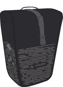 VAUDE HR-Tasche Aqua Back Luminum Single II Befestigung: QMR 2.0 | schwarz Reflex