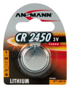 ANSMANN Knopfzelle CR2450 550 mAh 3 V Lithium