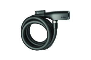 AXA Spiralkabelschloss Resolute mattschwarz | Länge: 1800 mm | Durchmesser: 12 mm