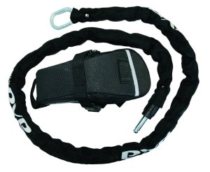 AXA Anschließkette RLC mit Tasche schwarz | Länge: 1000 mm