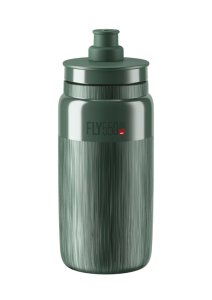 ELITE Trinkflasche FLY Tex Inhalt: 550 ml | dunkelgrün, graue Graphik