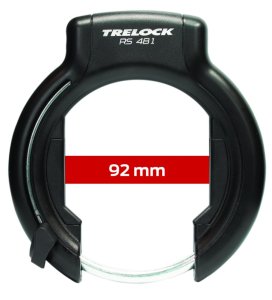 TRELOCK Rahmenschloss RS 481 Protect-O-Connect XXL AZ schwarz | Ausführung: für Ballonreifen