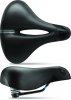 SPORTOURER City Sattel Zeta Gel Flow Unisex | Relaxed | Maße: 258 x 233 mm | schwarz
