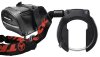 TRELOCK Rahmenschloss Set RS 453 P-O-C NAZ inkl. Kette ZR 355 (100 cm) und Bag 72 mm schwarz