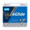 KMC Fahrrad Kette eGlide EPT 9/10/11-fach silber 118 Glieder, 1/2  x 11/128 