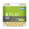 KMC Fahrrad Kette X Flat Ti-N WAXED 12-/13-fach gold 126 Glieder, 1/2  x 11/128 