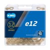 KMC E-Bike Kette e12 Ti-N 12-fach gold 130 Glieder, 1/2  x 11/128 